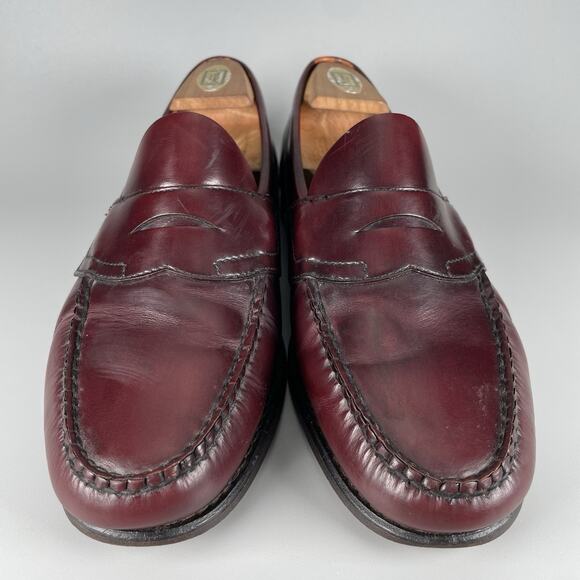 G.H. Bass Men’s Size 9 W Oxblood Red Leather Penny Loafers Dress Shoe Casual GUC main image 7